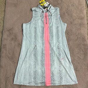 Jamie Sadock L34310 Animal Print Habu Sports Dress with Shorts Size XL